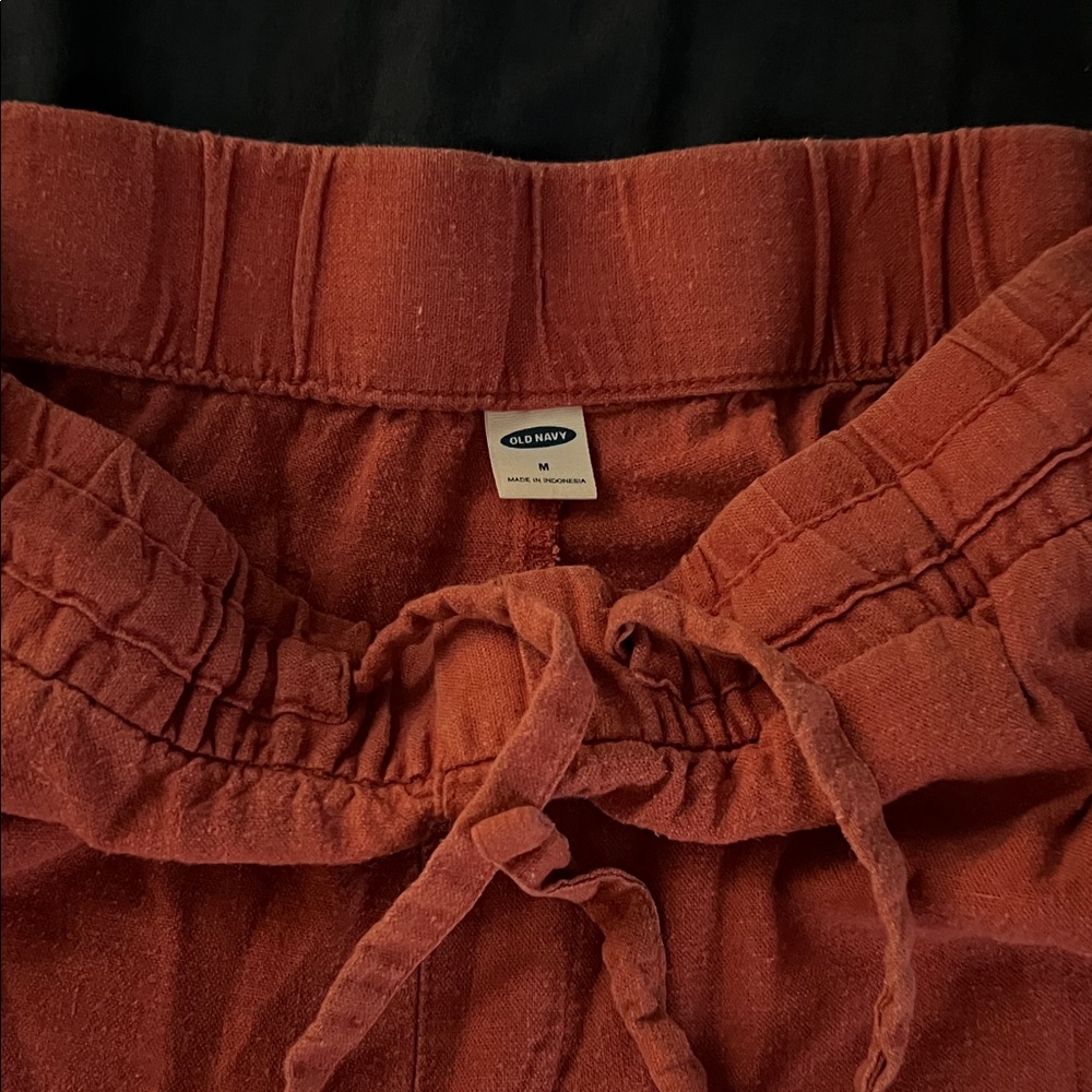 Old Navy Burnt Orange Drawstring Waist Pants